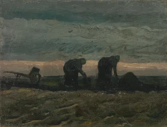 Zwei Frauen auf der Heide